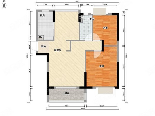 【多图】金泽儒家,薛家岛租房,金泽儒家 2室2厅1卫 电梯房 103平米