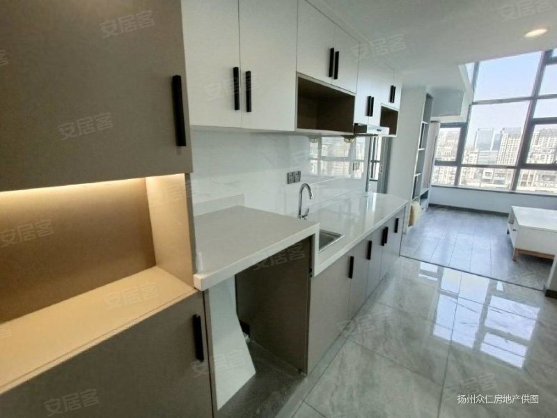 首付2成)挑高复式)全景落地窗)靠文昌阁)东关街)高铁站,运河领寓loft