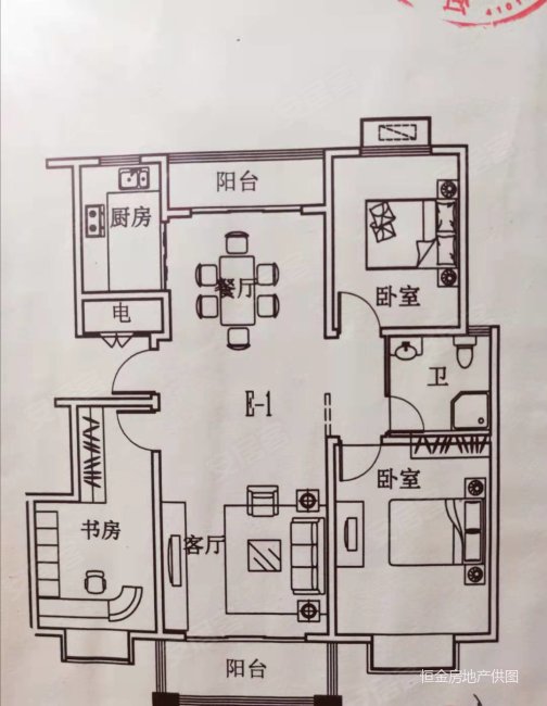 金居怡景二号院3室2厅2卫118㎡南49万