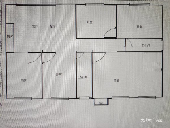 大唐美泉世家5室2厅2卫143㎡南北88万