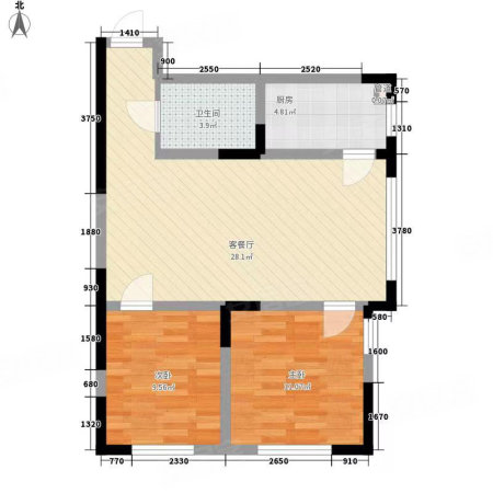 曙光新城2室1厅1卫95㎡南北36万