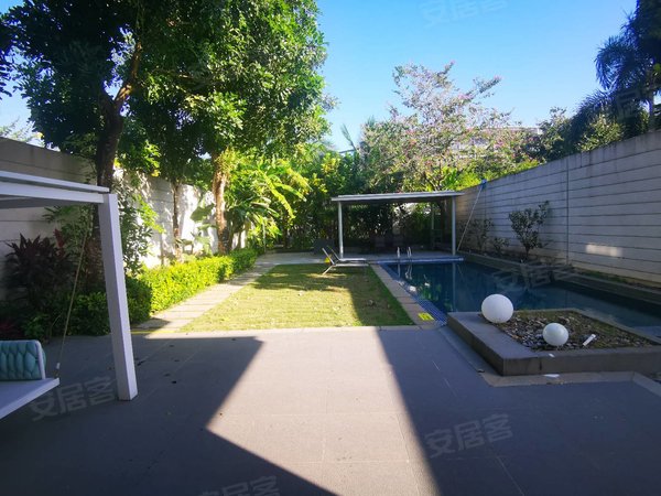 三亚海棠海棠湾镇晋园三亚海棠湾艾迪逊酒店晋园双拼别墅前后花园带