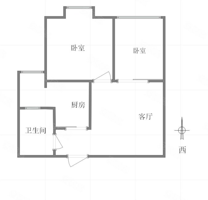 和泓南山道2室1厅1卫56.61㎡西56.6万