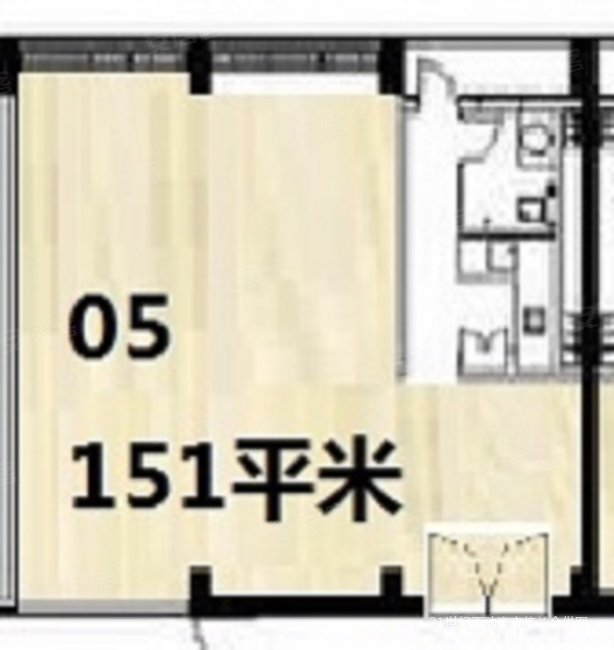 建外SOHO西区1室1厅1卫152.26㎡东545万