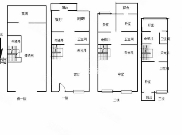 祥祺明月湾(别墅)4室2厅4卫260㎡南310万