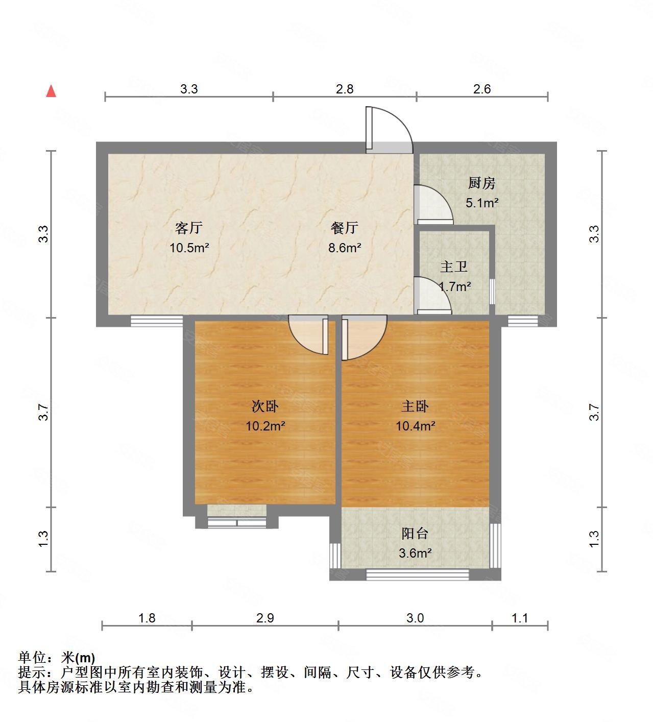 门口有 南北,铁机新居二手房,90万,2室2厅,1卫,71平米-武汉安居客