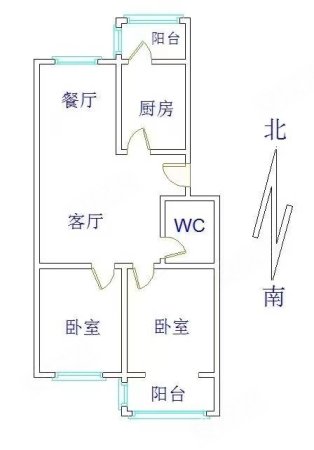 荣华苑小区2室2厅1卫81㎡南北39.5万