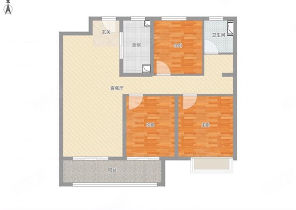 卧龙家园3室2厅1卫131.75㎡南北70万
