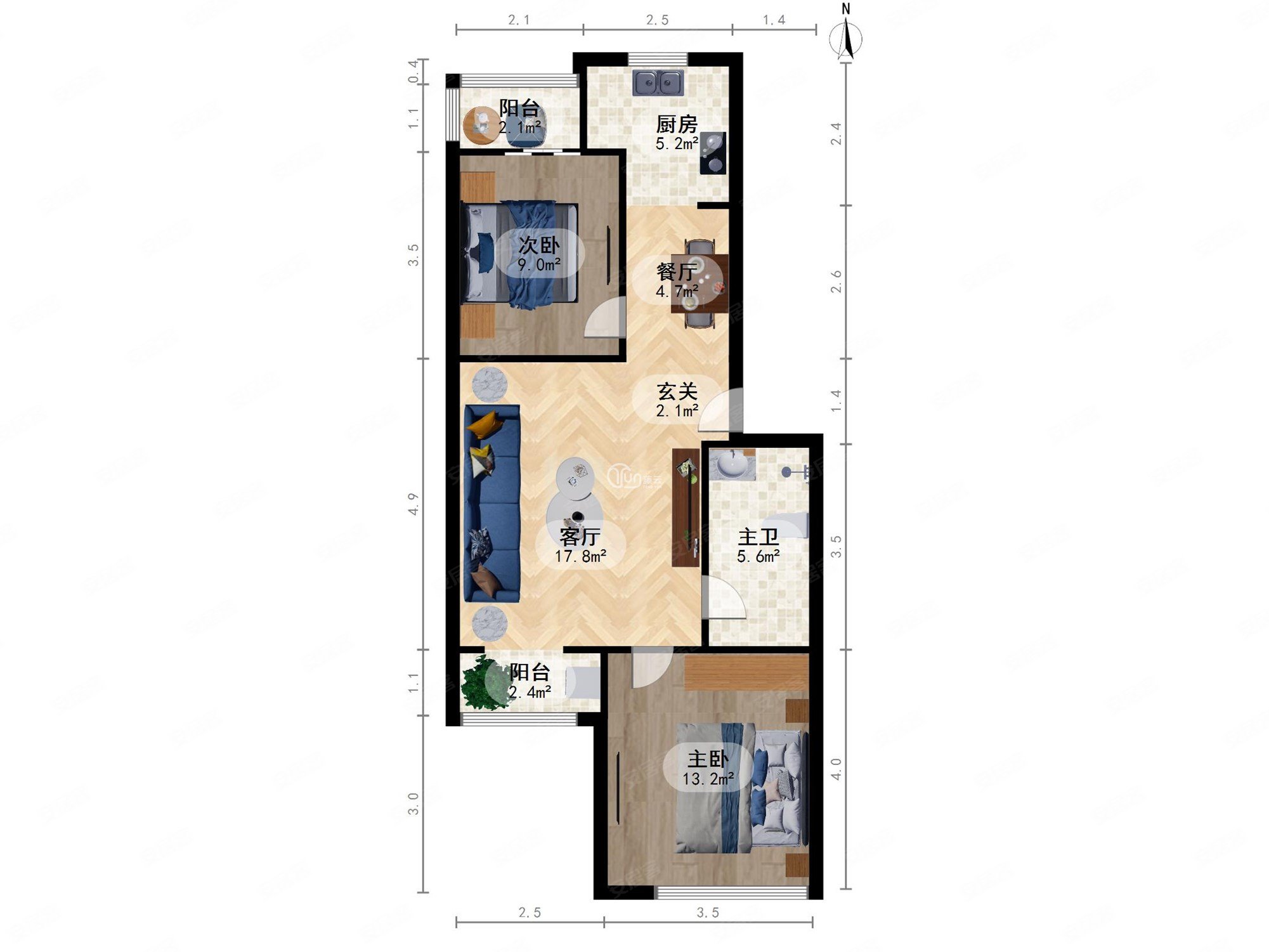 急售两室,小区门口是地铁    南北通透 洋房出房率高