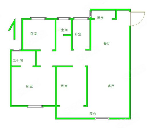 儒辰青檀府(C区)4室2厅2卫139.03㎡南北89万