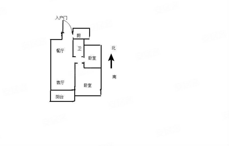 公园18722室2厅1卫74.41㎡南250万