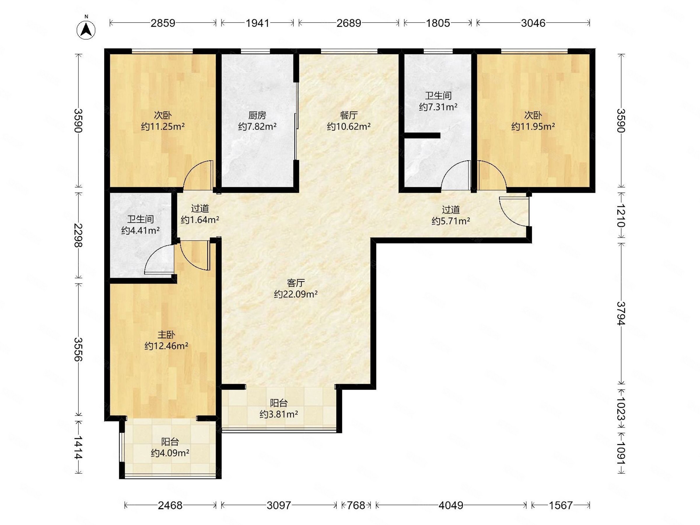 00平 精装修 3室2厅 房东急置换 诚意卖房,富瀛苏园南区二手房,150万