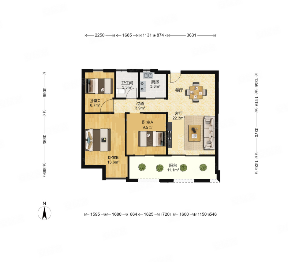 莲花首岸近地铁双卫格局次新房电梯房朝南