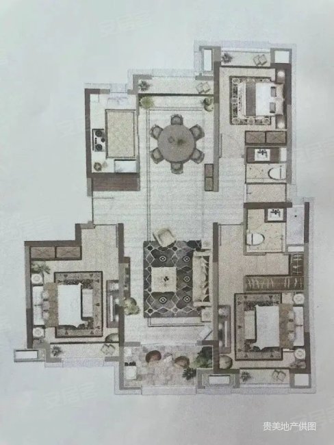 滴水湖馨苑(公寓住宅)3室2厅2卫117㎡南北362万