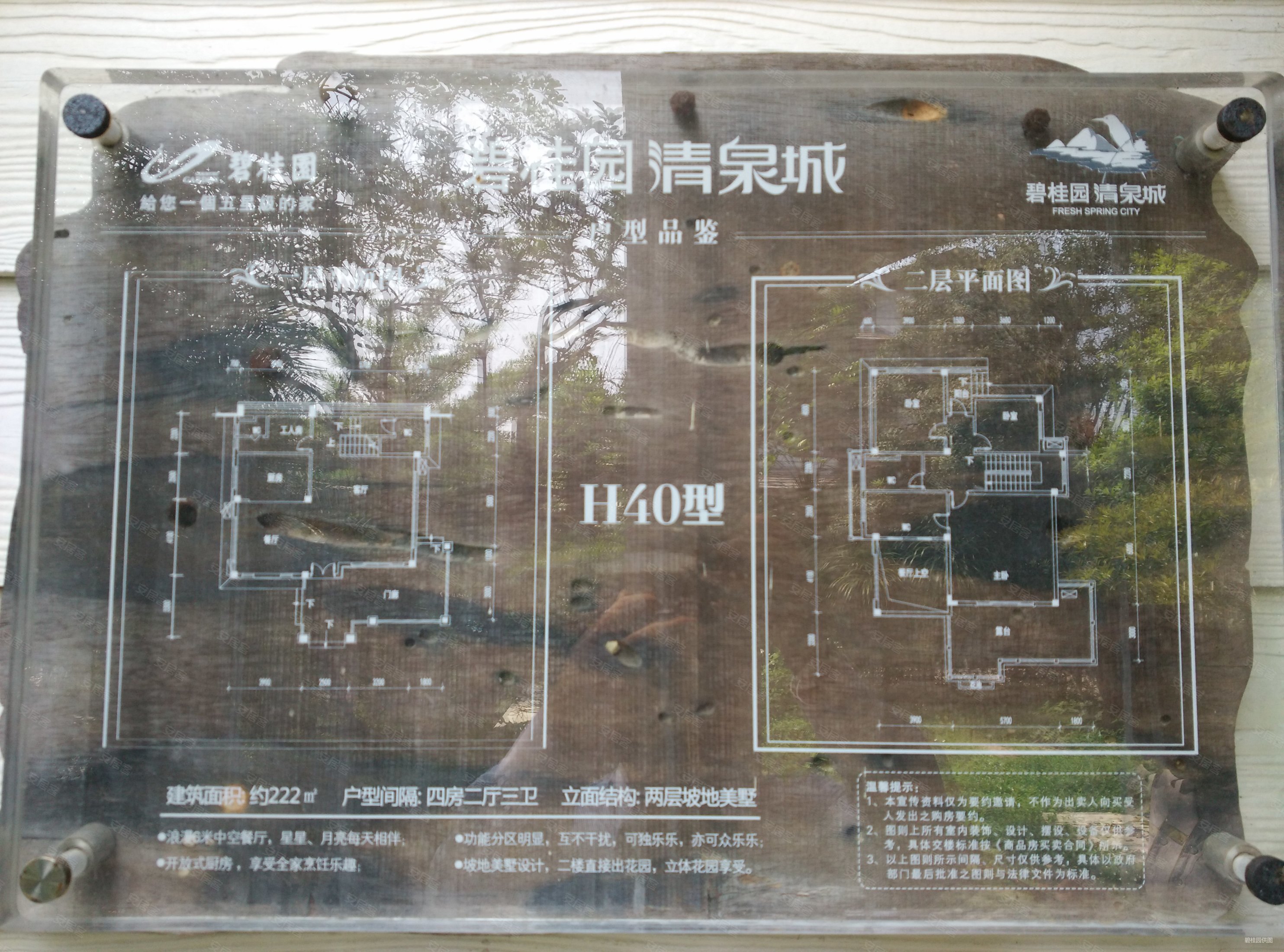 碧桂园清泉城(别墅)5室2厅4卫222㎡南北245万