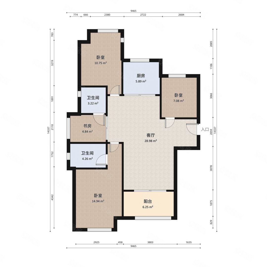 145万入绿都澜湾四房创新街和八中地铁口