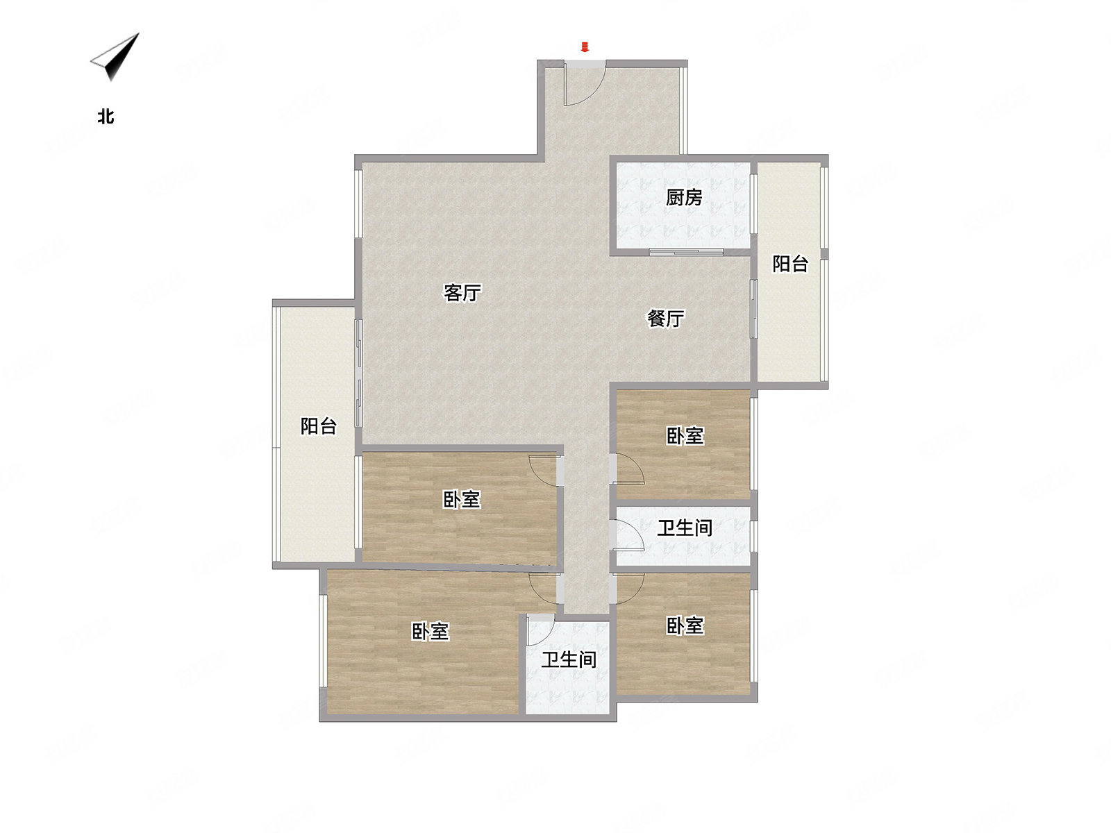 家和盛世(一期)4室2厅2卫143.79㎡南0万