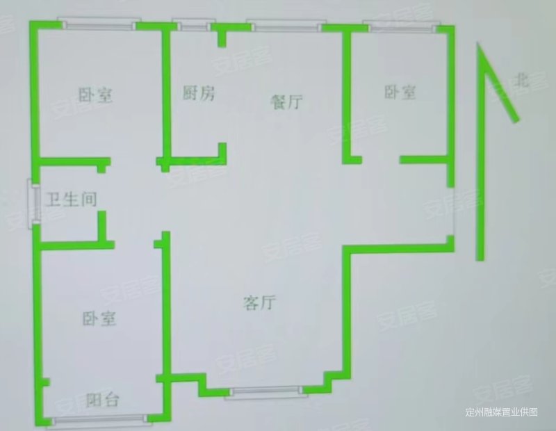 阳光尚都!单价6500!精装三居赠送家具家电!