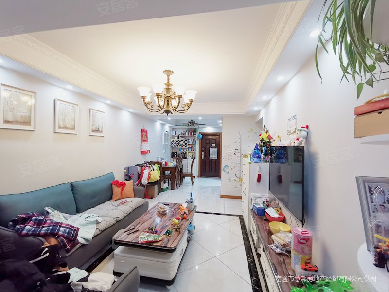 各付各税万濠星城实用三房送车位全新精装修中层南面栋距大