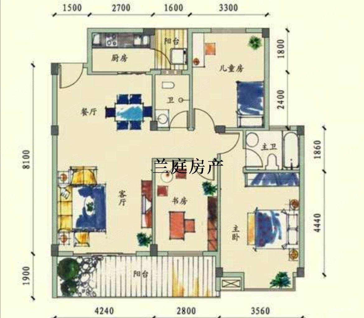 南宁奥园 南向采光好 近地铁 双卫格局 得房好 房龄新,南宁奥园二手房