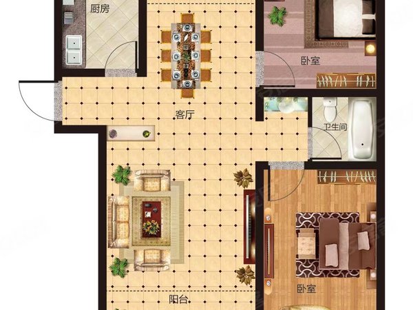 【多图】东方雍华府,钟公庙租房,出门万达广场 近南部商务区联盛广场