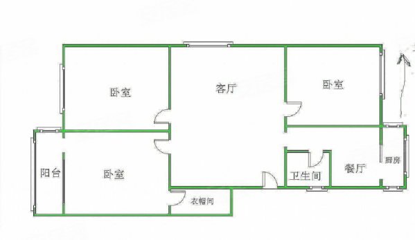 康乐小区(城东南路)3室2厅1卫110㎡南北78万