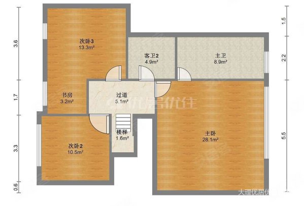 三豪花园4室2厅3卫165㎡东西124万