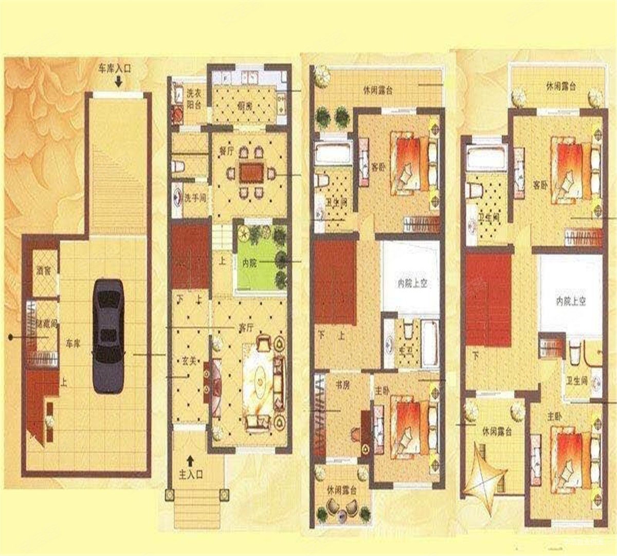 佳兆业碧海云天(别墅)5室3厅3卫185㎡南北710万