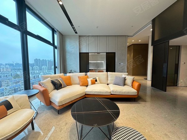 杭州滨江区政府星耀中心悦casa,豪宅大平层,挑高很不错,全屋落地窗