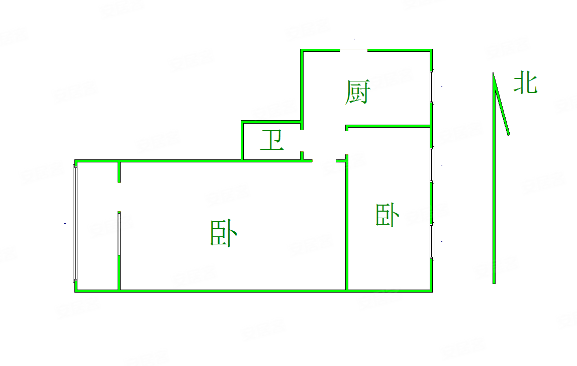 广饶路登州路两室有厅 平地三楼近地铁生活方便,登州路小区二手房,68