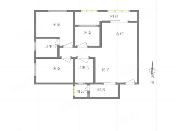 渝北区 隆鑫鸿府四期清水三房双卫朝中庭位置安静可做小花园