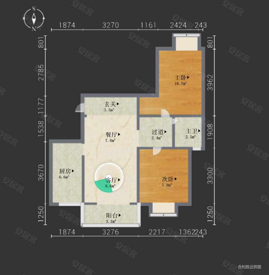 81平南北通透华舟汀岸2室2厅电梯房看房方便 华舟汀岸二手房 80万 2室2厅 1卫 81平米 武汉安居客