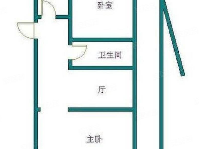 湖光月色2室2厅1卫65㎡南北52万