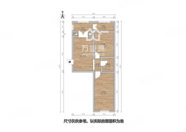 杭州里2室1厅1卫67.88㎡南北68万