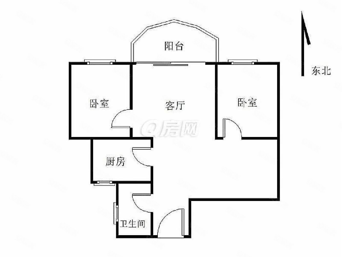 东悦名轩2室2厅1卫69.41㎡南北0万