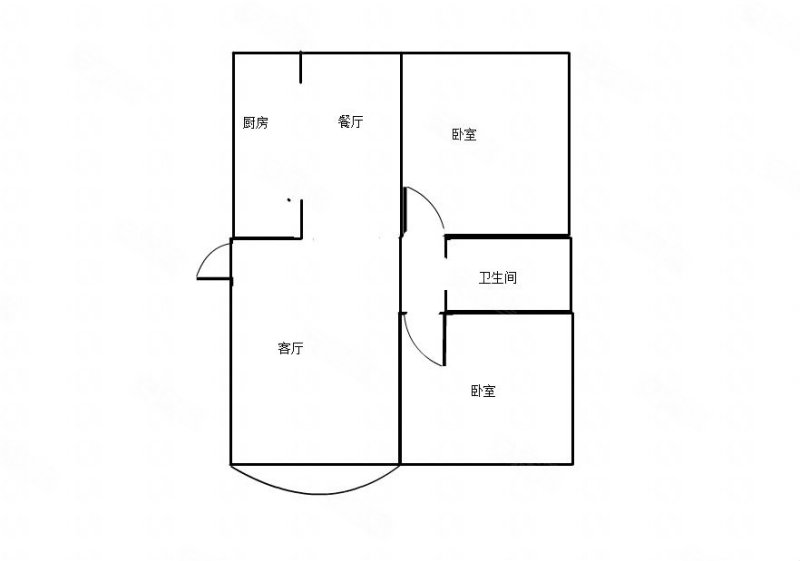 御景湾2室2厅1卫109㎡南北49.8万