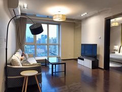 北京朝阳双井东三环国贸双井富力公馆大一居带衣帽间  大客厅大卧室 带车位出租房源真实图片
