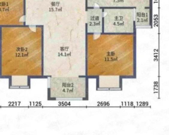 首开国风上观3室2厅2卫123.39㎡南135万