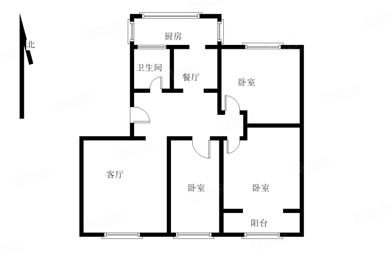 福苑里3室2厅1卫145.47㎡南119万