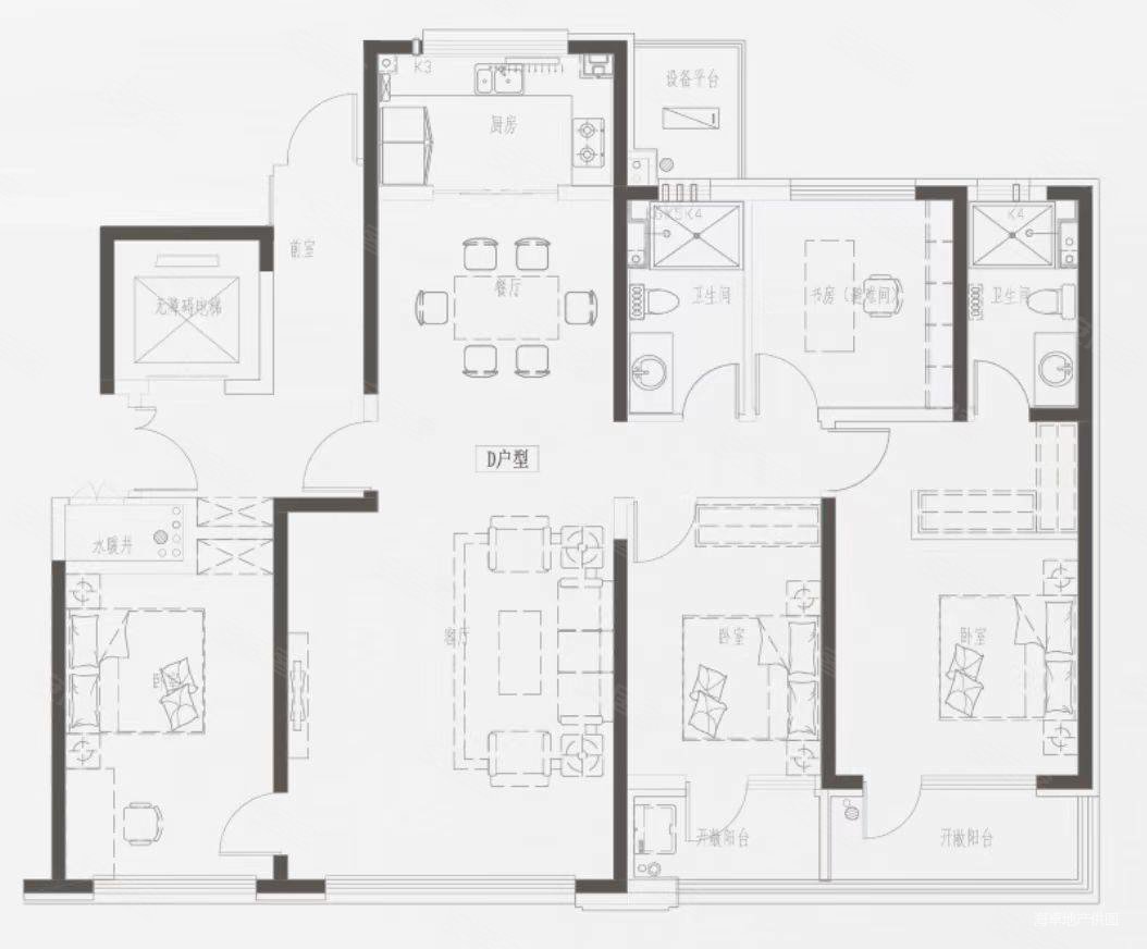 青特悦海府一期大平层四室两厅两卫