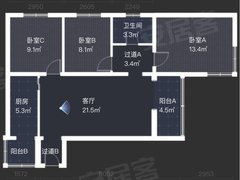 北京西城三里河三里河一区(3号院) 3室1厅1卫出租房源真实图片