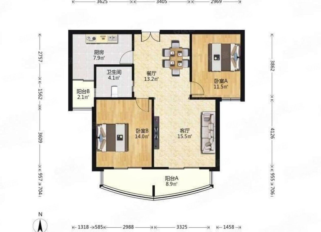 满五 刚需两居 出行方便 近地铁 电梯房 精装可拎包入住,漕河景苑二手
