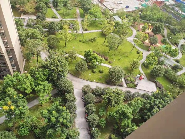 重庆渝北回兴空港环山国际9号轻轨口创意公园旁住精装大两室 大阳台