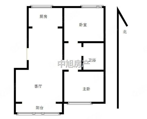 三水新都会2室2厅1卫105㎡南北152万