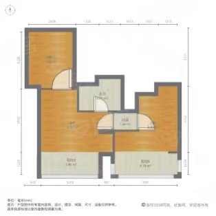 同进理想城2室2厅1卫56.29㎡南170万