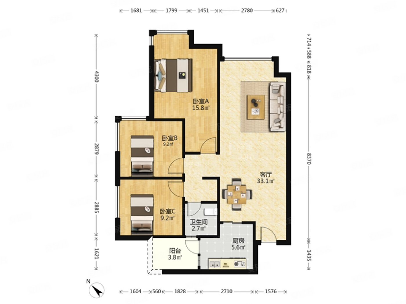 绿地468公馆三期近医院小区新商业配套成熟交通便利