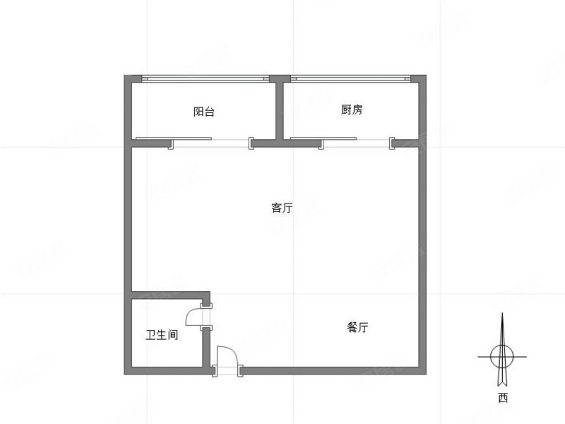 易度庭院时光3室2厅2卫55㎡南北36.8万