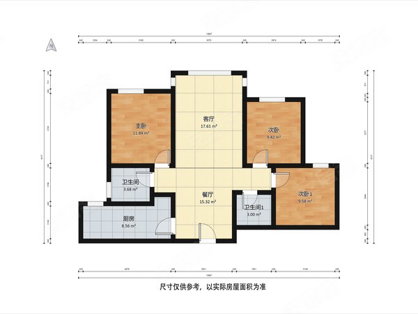 【多图】融创东岸名郡,双街镇租房,融创东岸名郡 3室2厅1卫 电梯房