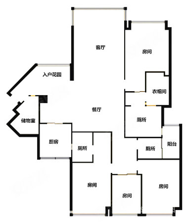 嘉裕公馆4室2厅2卫200㎡南2980万