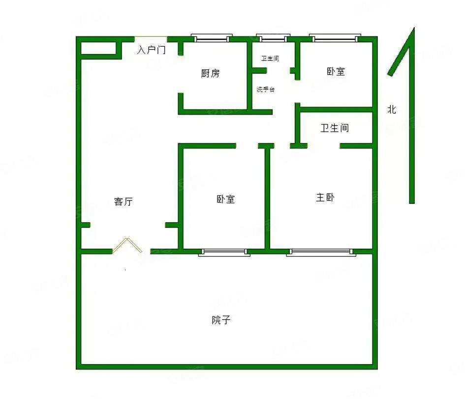 朝阳首府澜园北区3室2厅2卫111.3㎡南北98.8万